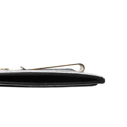 Gucci Calfskin Boar Effect GG Marmont Card Holder Money Clip Black 5 of 5