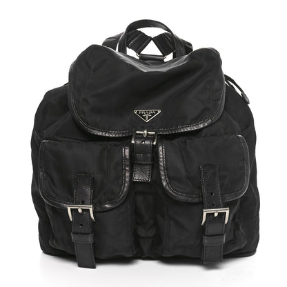 Prada Tessuto Nylon Vela Medium Backpack Black 1 of 9