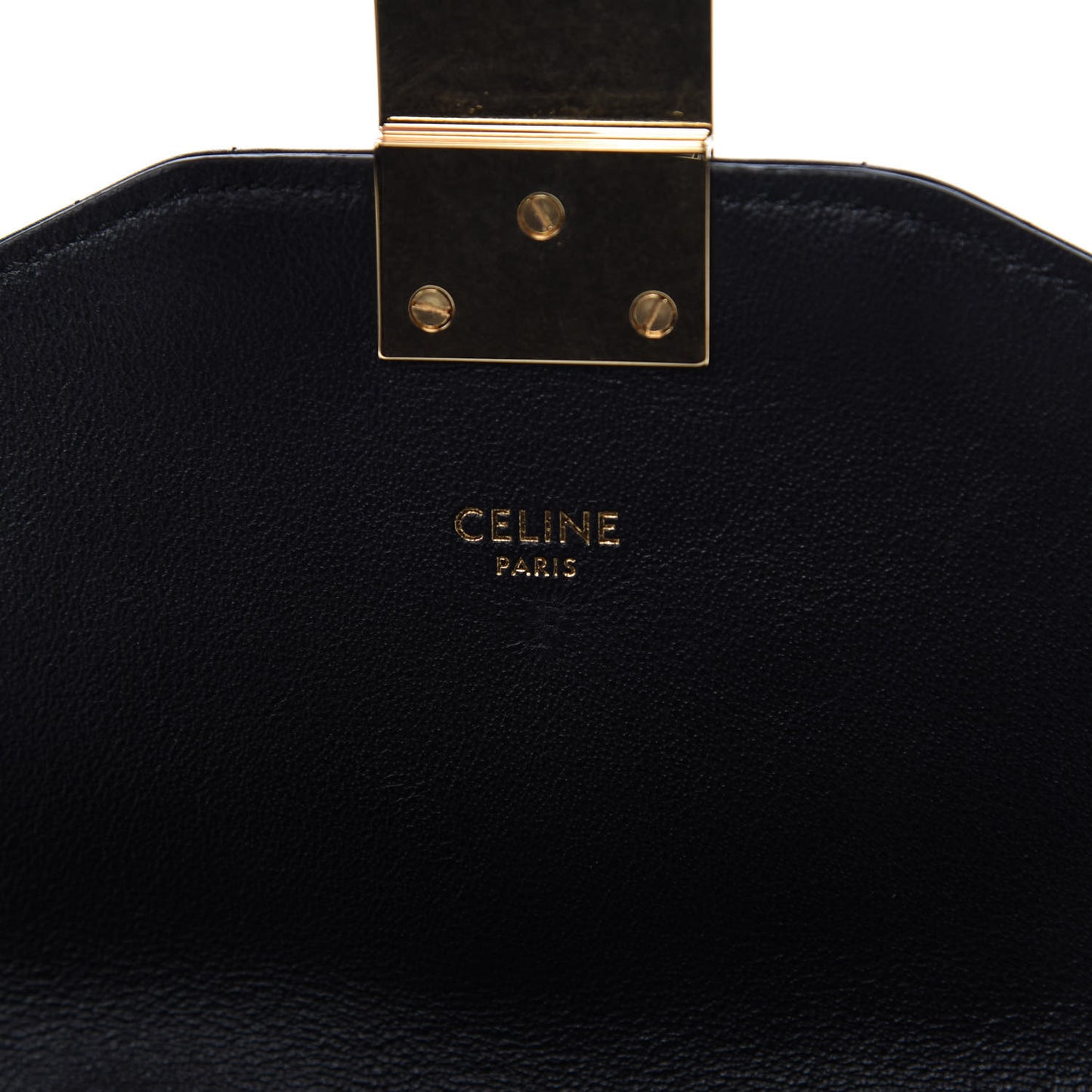 Calfskin Quilted Medium C Bag Black