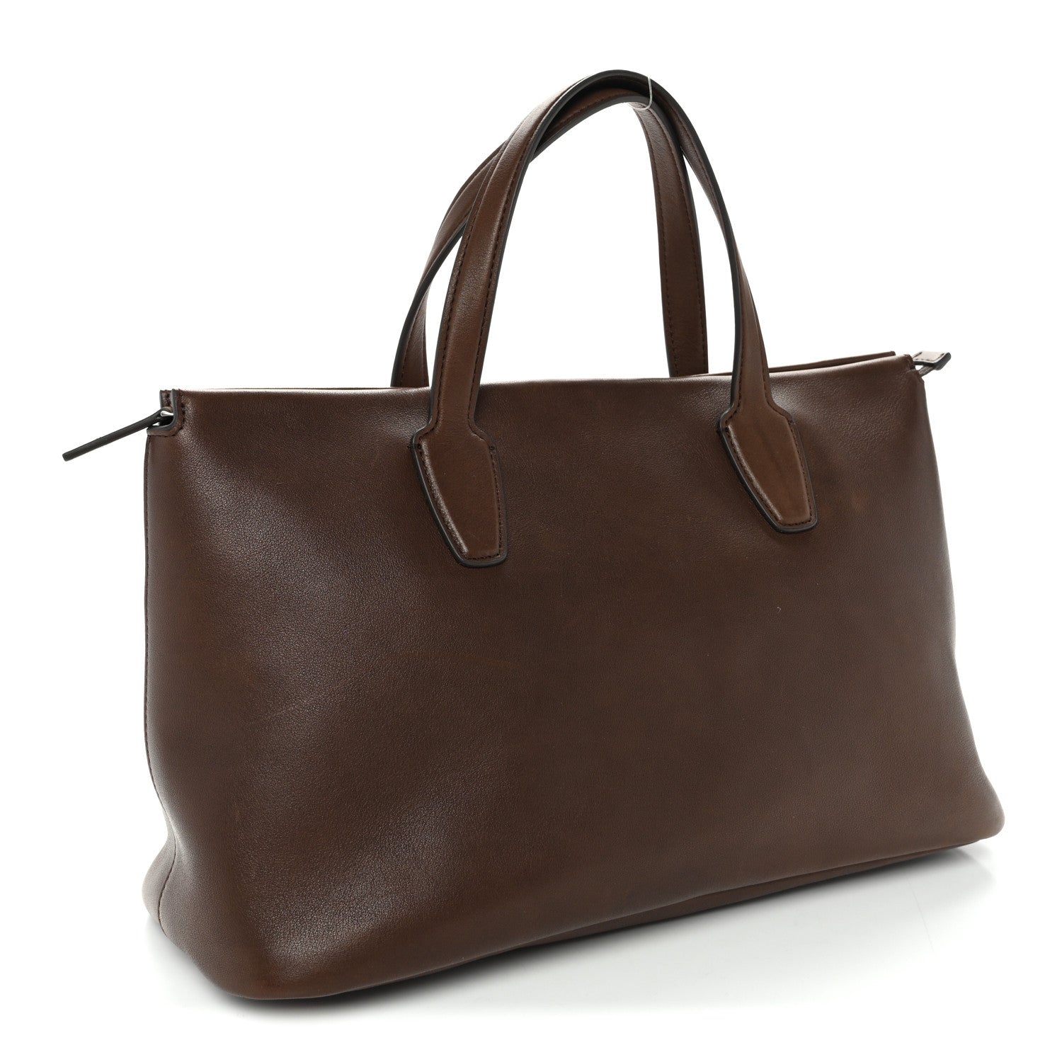 The Row Calfskin Marcel Slouchy Top Handle Bag Deep Brown 3 of 10