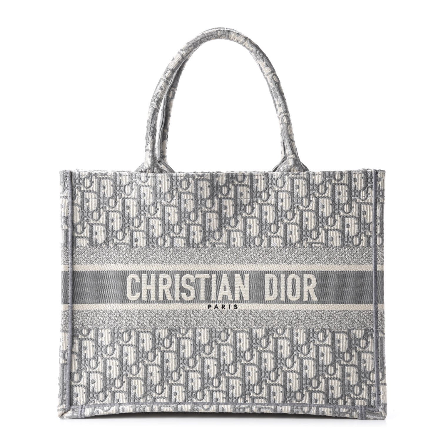 Christian Dior Oblique Medium Book Tote Grey 1 of 11