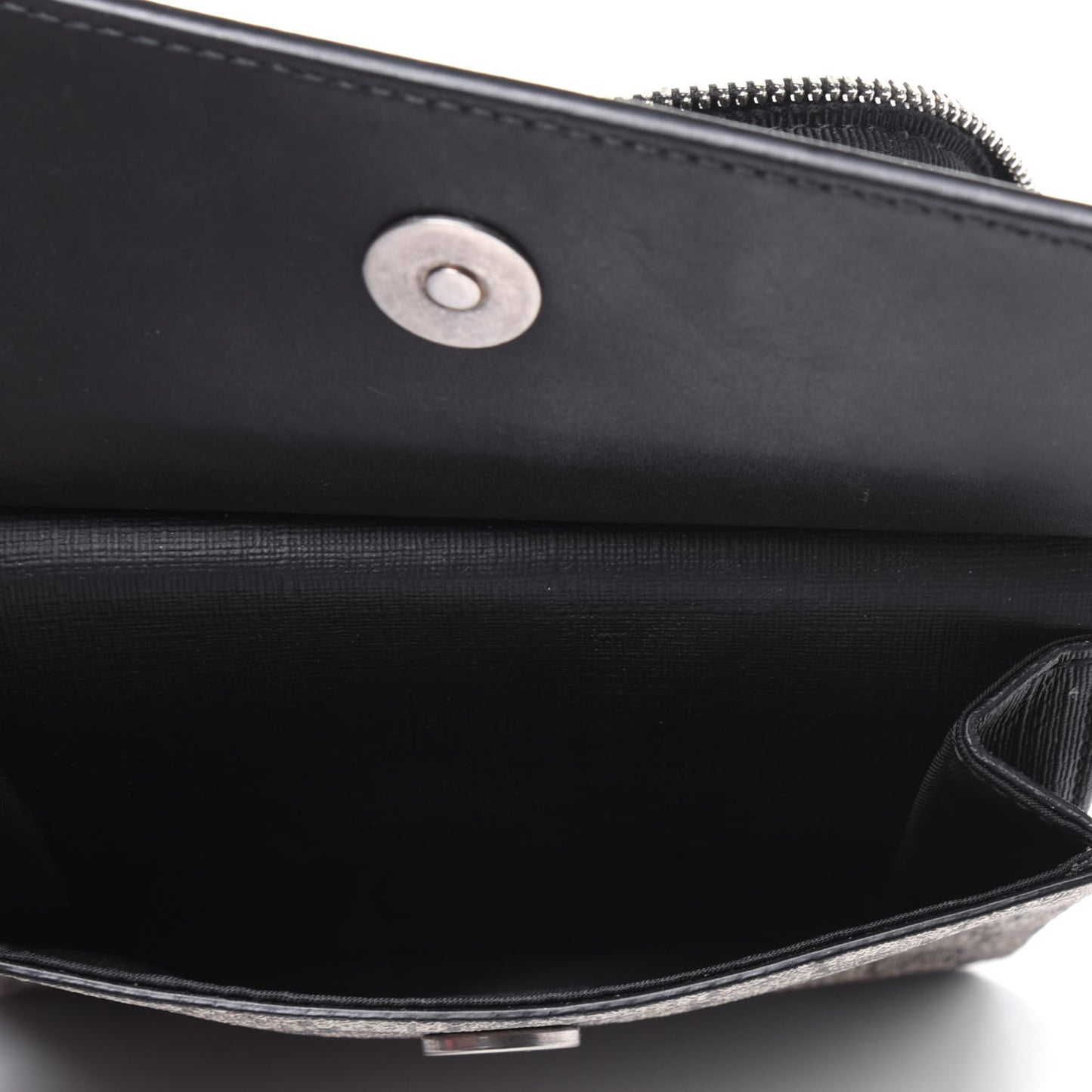 GG Supreme Monogram Web Belt Bag Black