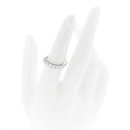 Tiffany Platinum Diamond 3.5mm Embrace Half Circle Band Ring 52 6 2 of 5