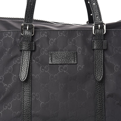 Gucci Nylon Monogram Tote Black 7 of 9