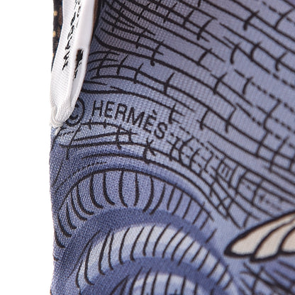 Hermes Silk Tree Of Song Twilly Creme Mauve Ocre 5 of 5