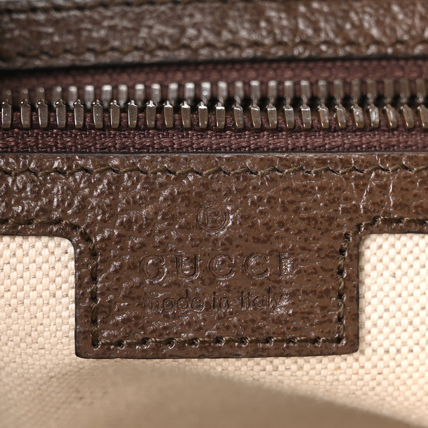 Gucci GG Supreme Monogram Web Small Ophidia Half Moon Hobo Brown 6 of 10