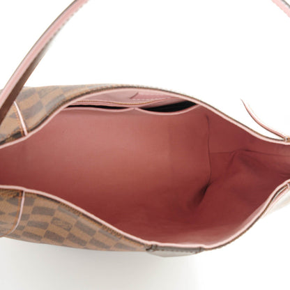 Louis Vuitton Damier Ebene Caissa Hobo Rose Ballerine 5 of 7