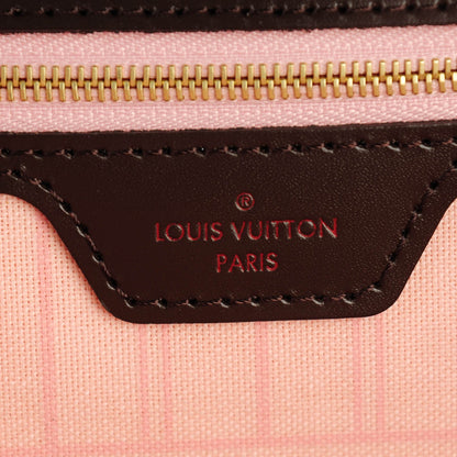 Louis Vuitton Damier Ebene Neo Neverfull MM Rose Ballerine 7 of 8