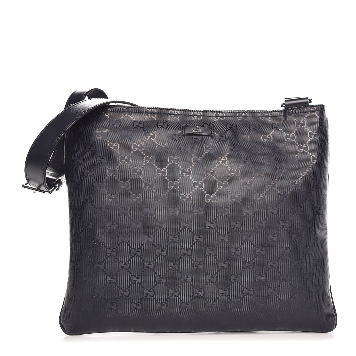Imprime Monogram Medium Flat Messenger Bag Navy