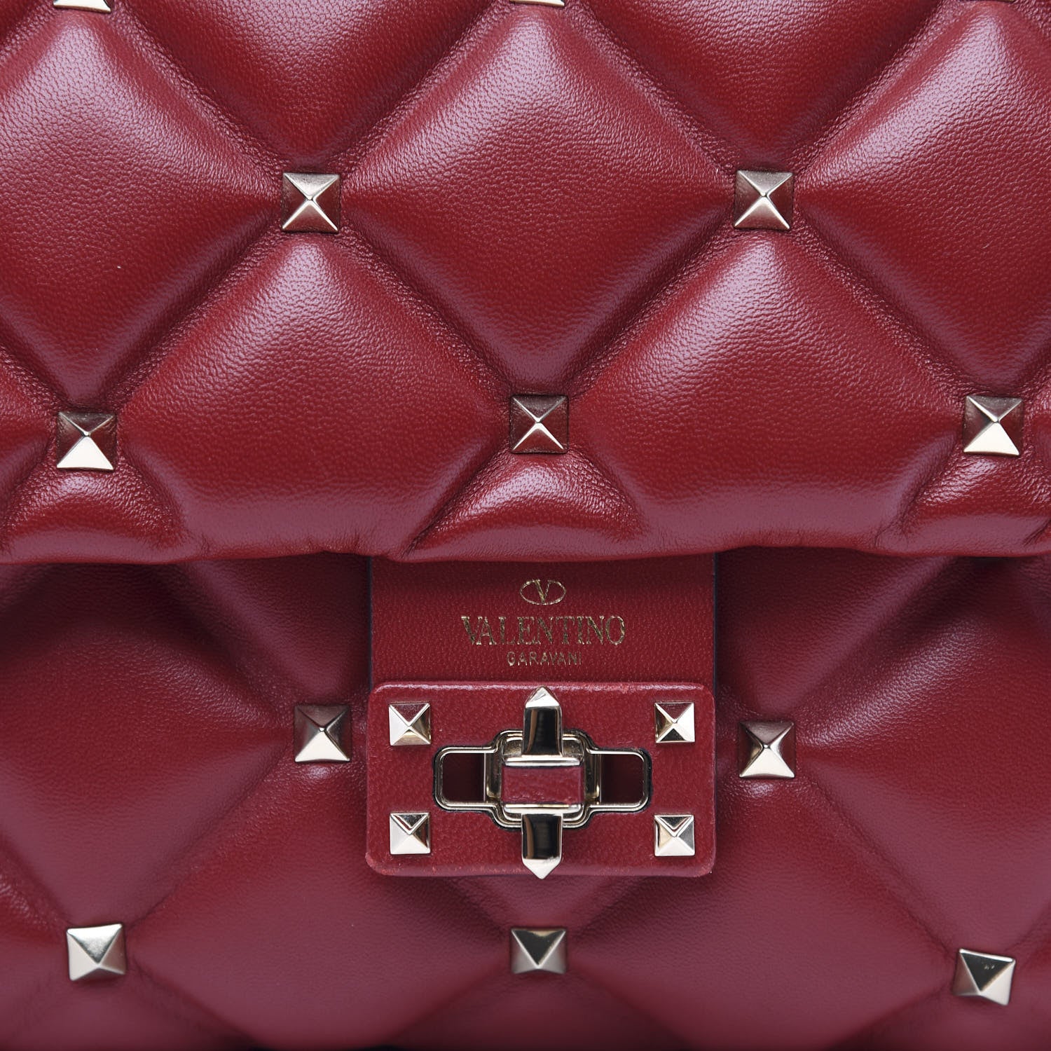 Valentino Garavani Nappa Medium Candystud Top Handle Bag Rosso Valentino 8 of 8