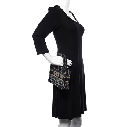 Christian Dior Oblique Mini Book Tote Blue Multicolor 2 of 9