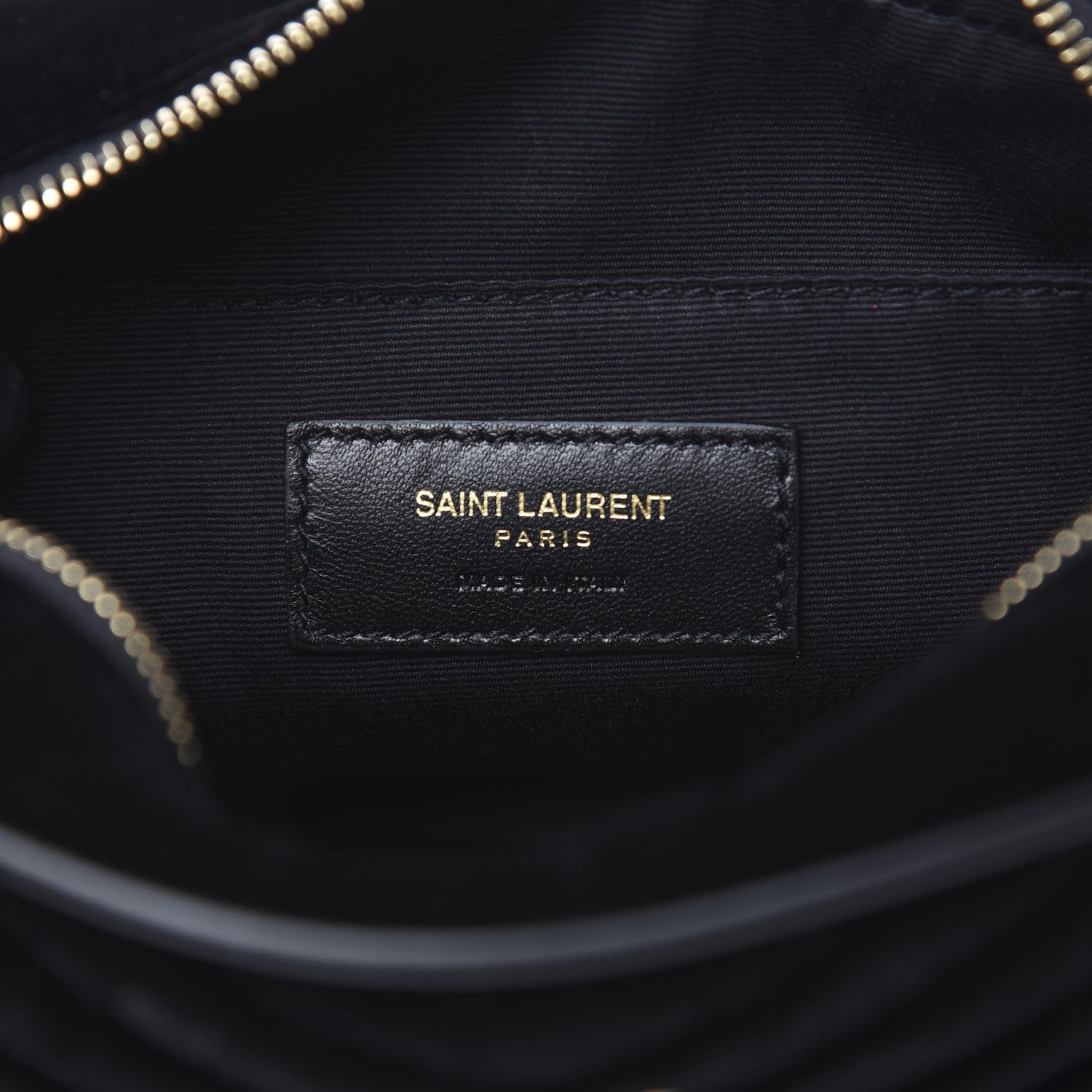 Saint Laurent Velour Matelasse Monogram Lou Belt Bag Black 6 of 9