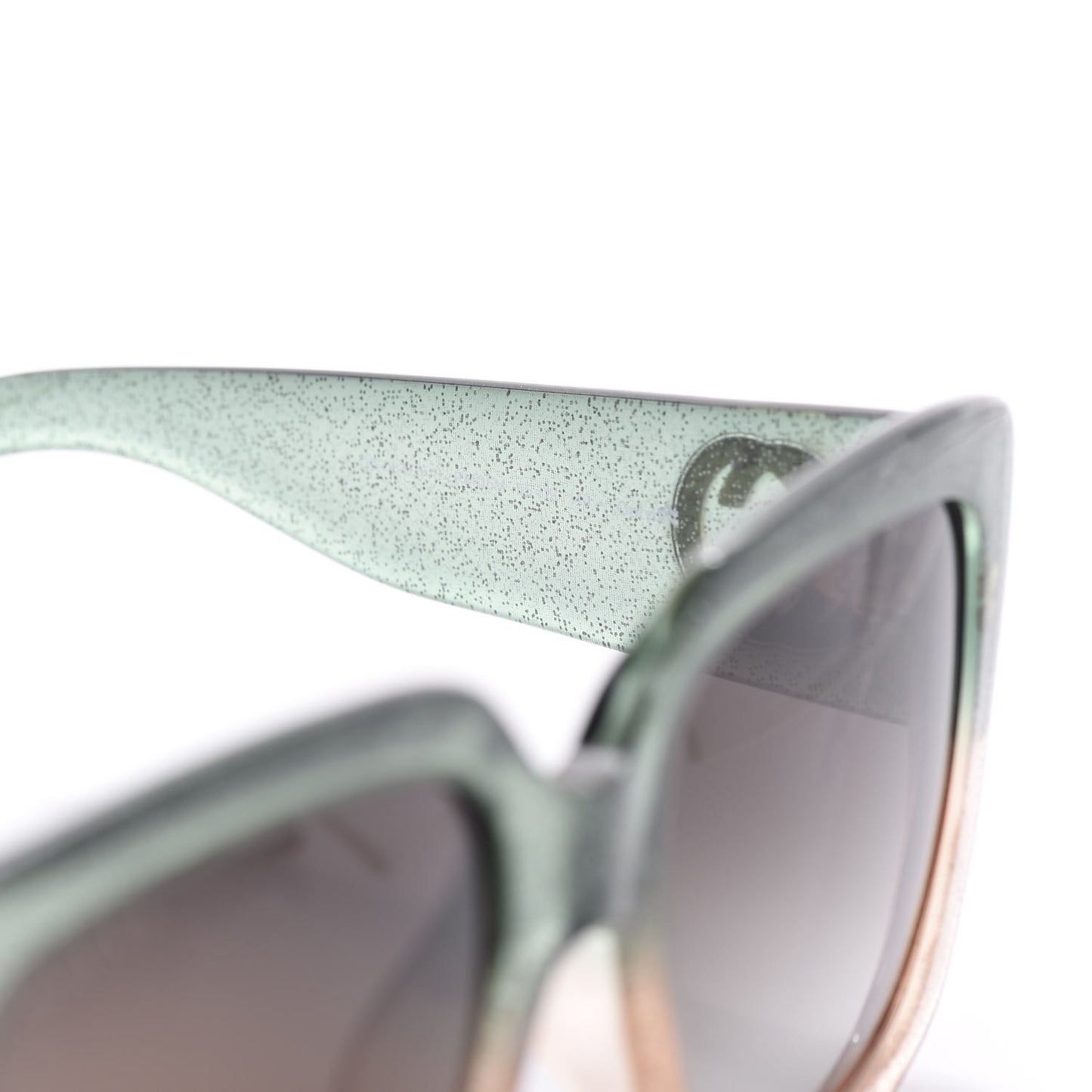 Acetate Glitter Optyl Square Sunglasses GG3837/F/S Green Pink