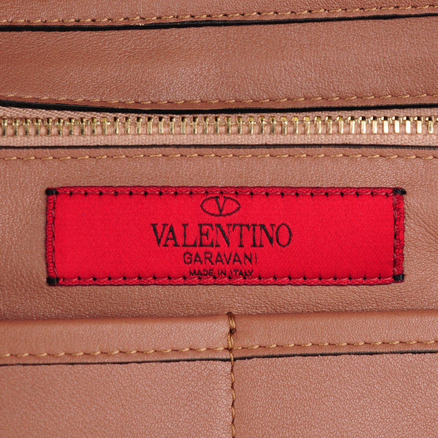 Valentino Garavani Vitello Medium Rockstud Tote Beige 6 of 8