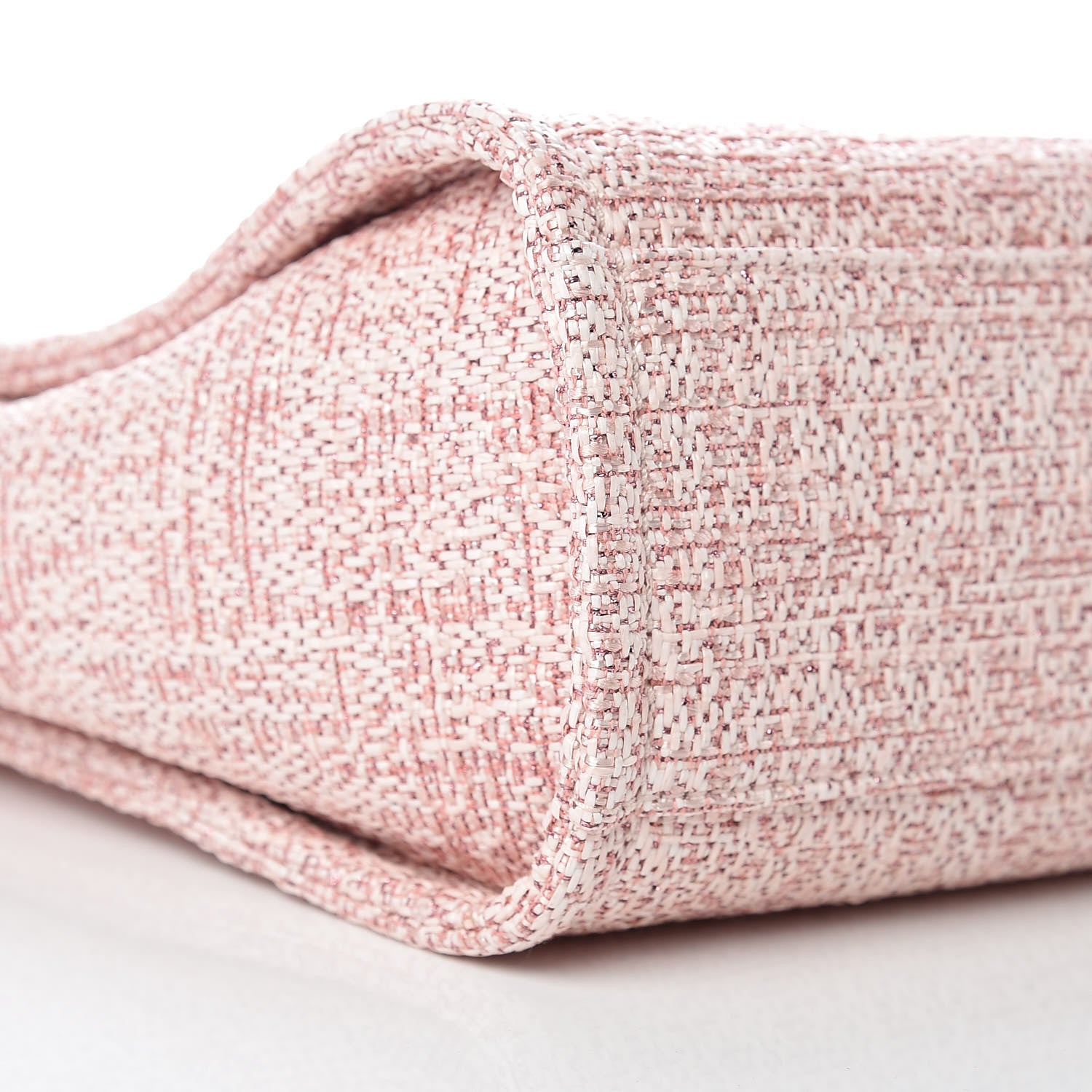 Chanel Woven Straw Raffia Mini Deauville Tote Pink 8 of 9