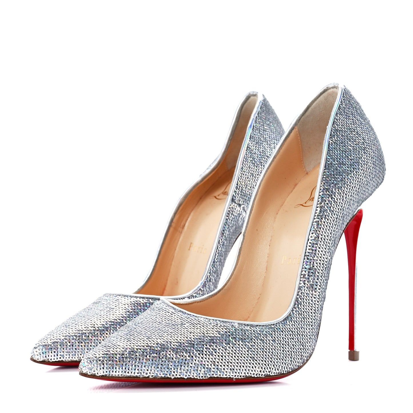 Sequin Pigalle Follies 100 Pumps 37 Silver