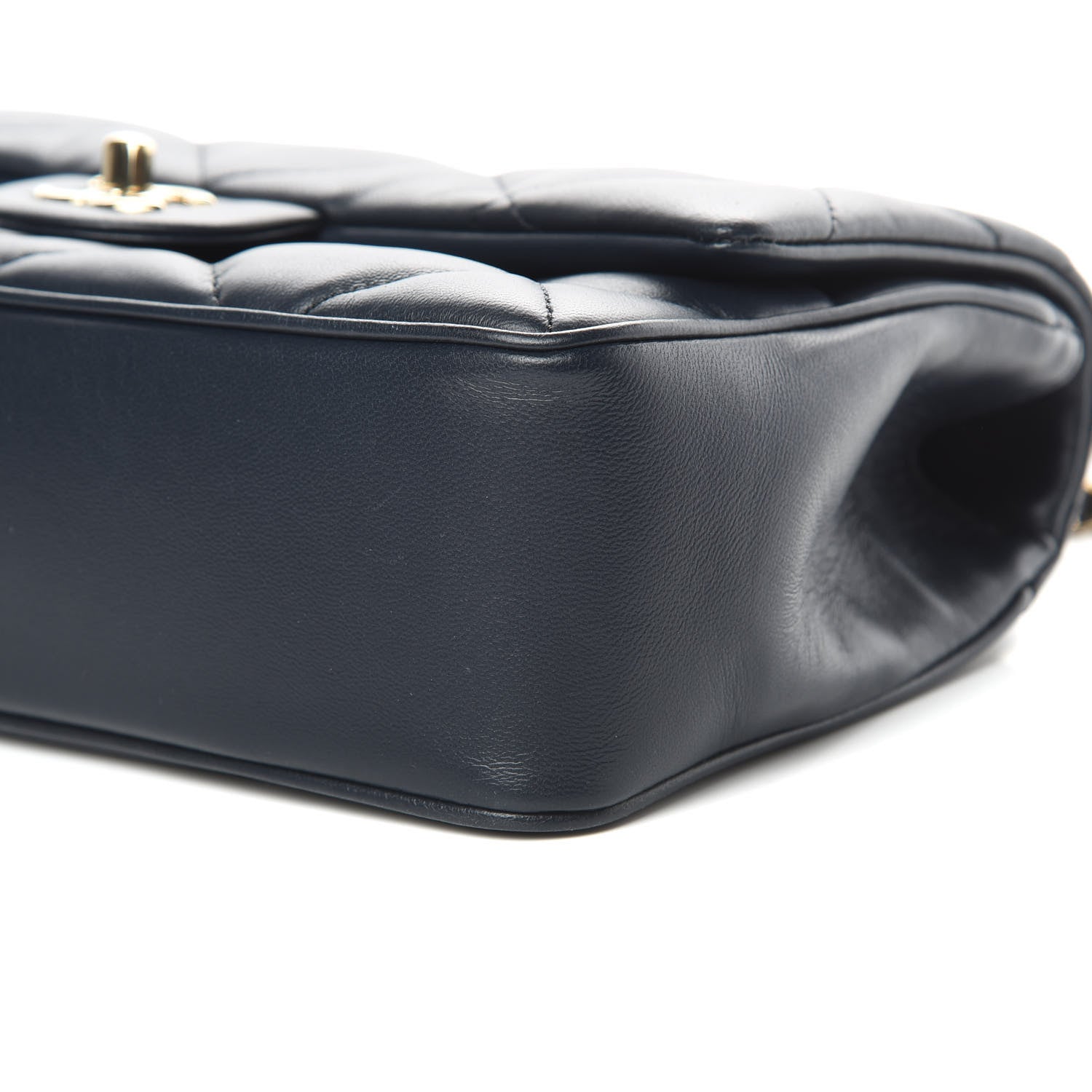 Chanel Lambskin Quilted Easy Carry Flap Navy 10 of 11