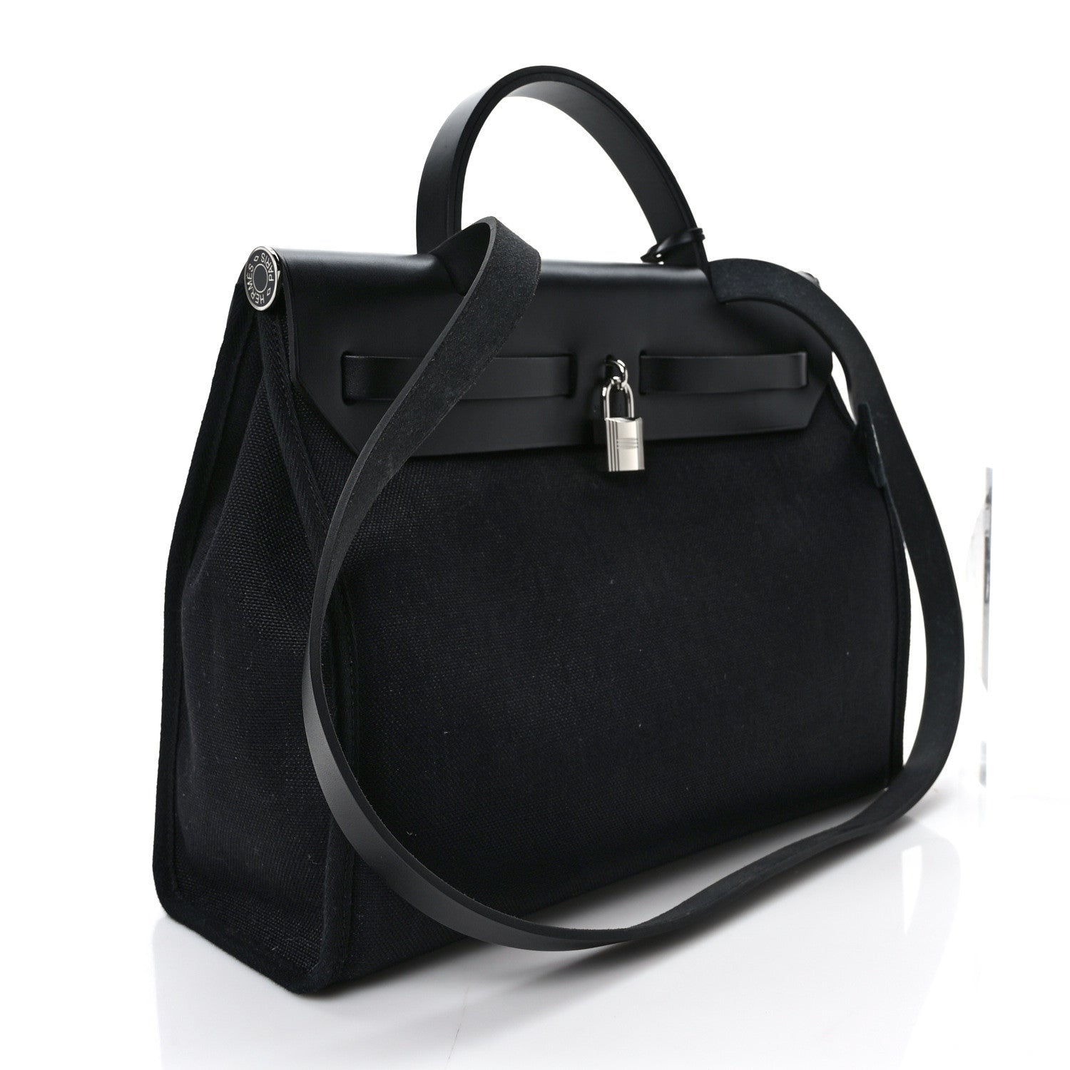 Hermes Toile Vache Hunter Herbag Zip PM 31 Black 3 of 9