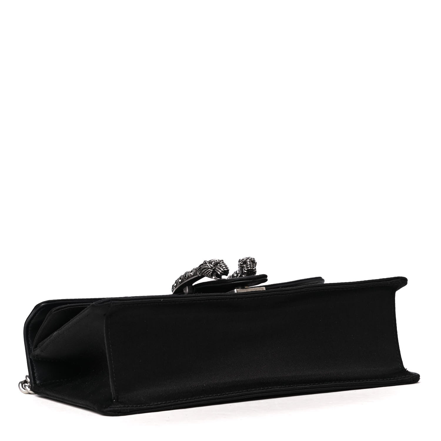 Gucci Satin Silk Crystal Small Dionysus Shoulder Bag Black Black Diamond 3 of 5
