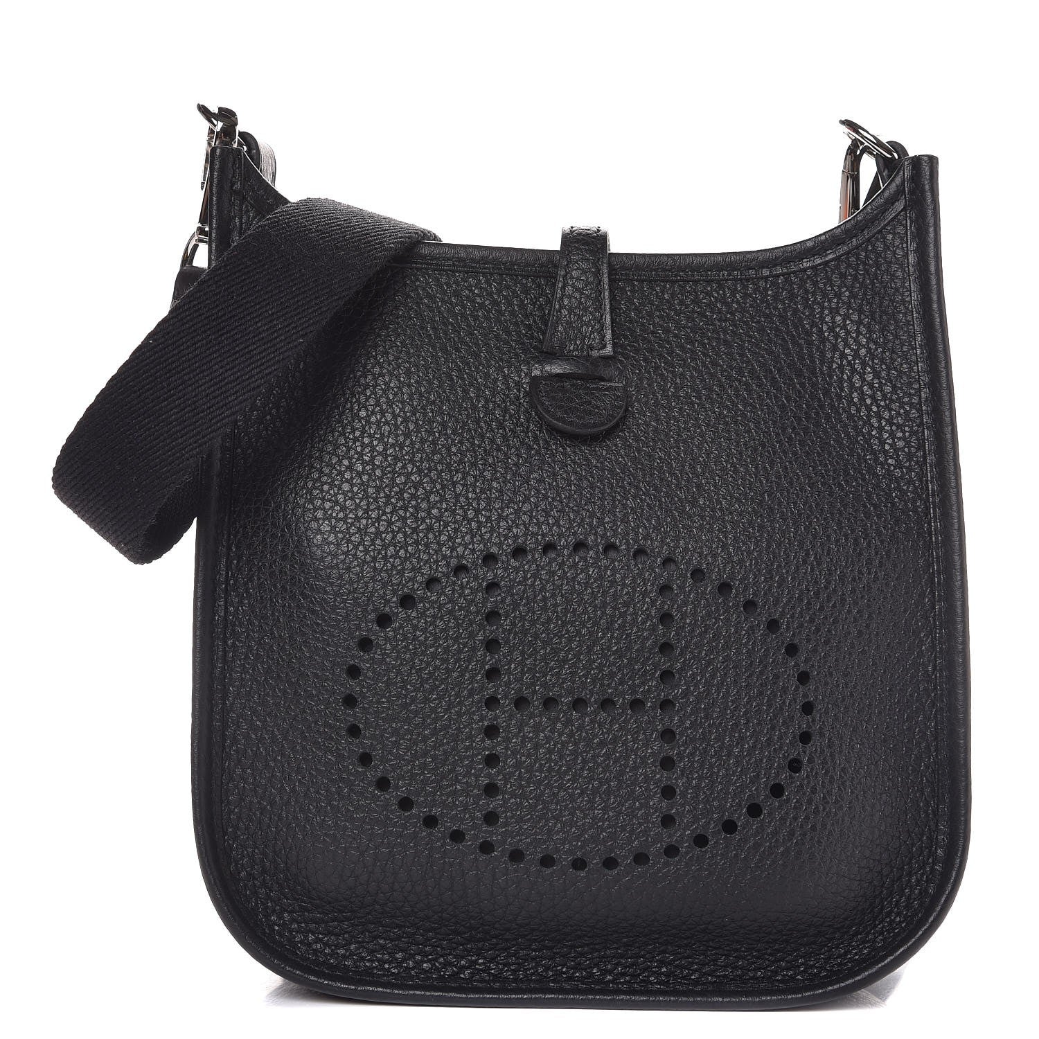 Hermes Taurillon Clemence Evelyne TPM Black 1 of 8