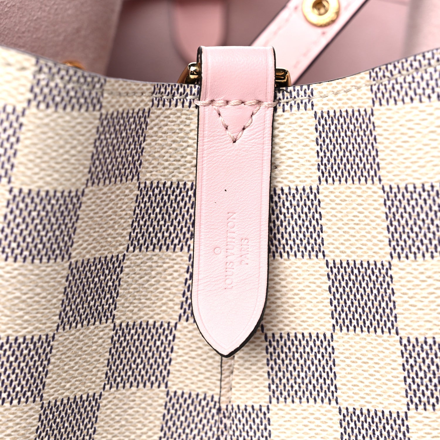 Louis Vuitton Damier Azur Neonoe MM Eau De Rose 6 of 12