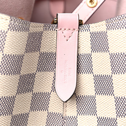 Louis Vuitton Damier Azur Neonoe MM Eau De Rose 6 of 12