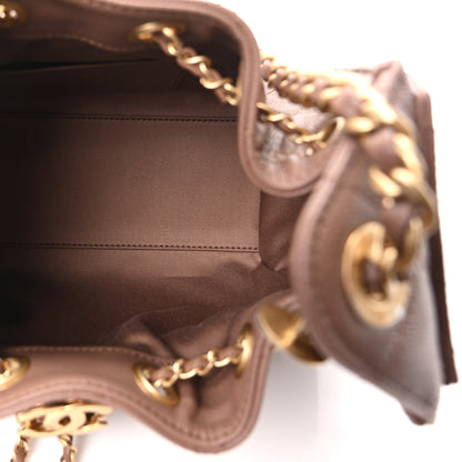 Chanel Caviar Quilted Mini Chanel 25 Handbag Brown 5 of 10