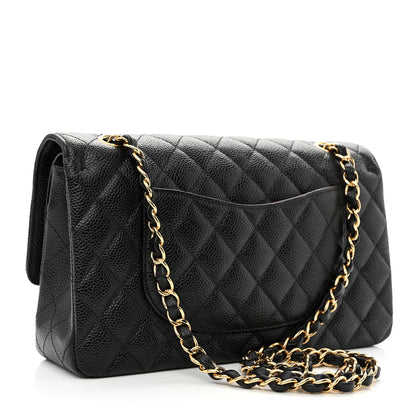 Chanel Caviar Quilted Medium Double Flap Black 2 of 9
