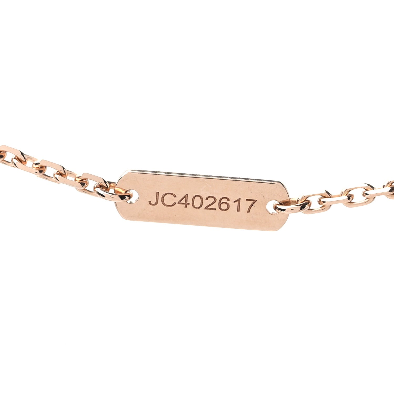 Van Cleef & Arpels 18K Rose Gold Trace Chain 4 of 6