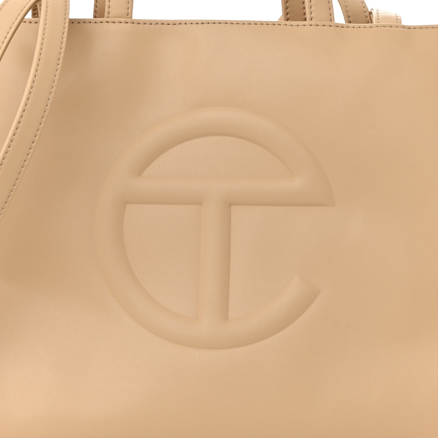Telfar Vegan Leather Medium Shopping Bag Cream 8 of 15