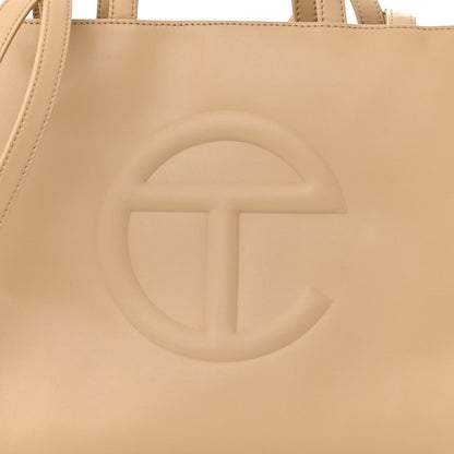 Telfar Vegan Leather Medium Shopping Bag Cream 8 of 15