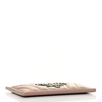 Prada Soft Calfskin Impunture Diagramme Card Holder Cipria 3 of 4