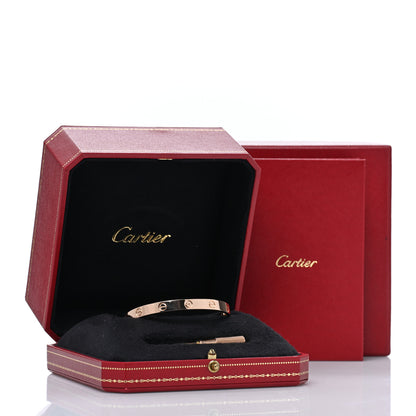 Cartier 18K Pink Gold LOVE Bracelet 17 9 of 9
