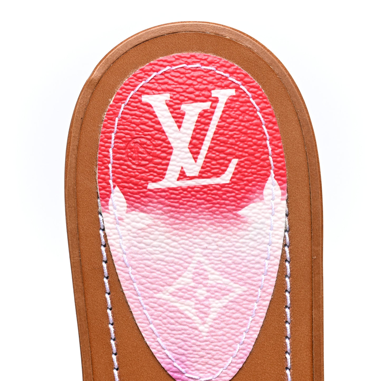 Monogram Escale Lock It Flat Mule 40 Rouge