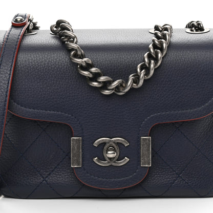 Chanel Grained Calfskin Archi Chic Flap Navy 8 of 12