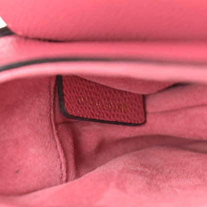Christian Dior Grained Calfskin Mini Saddle Bag Dusty Pink 7 of 11