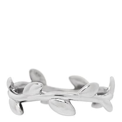 Tiffany Sterling Silver Paloma Picasso Narrow Olive Leaf Band Ring 49 5 3 of 4
