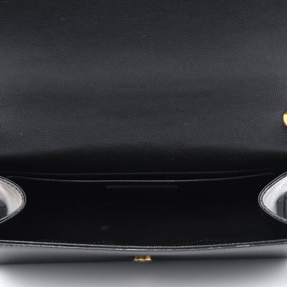 Saint Laurent Grain De Poudre Medium Classic Monogram Kate Satchel Black 3 of 4