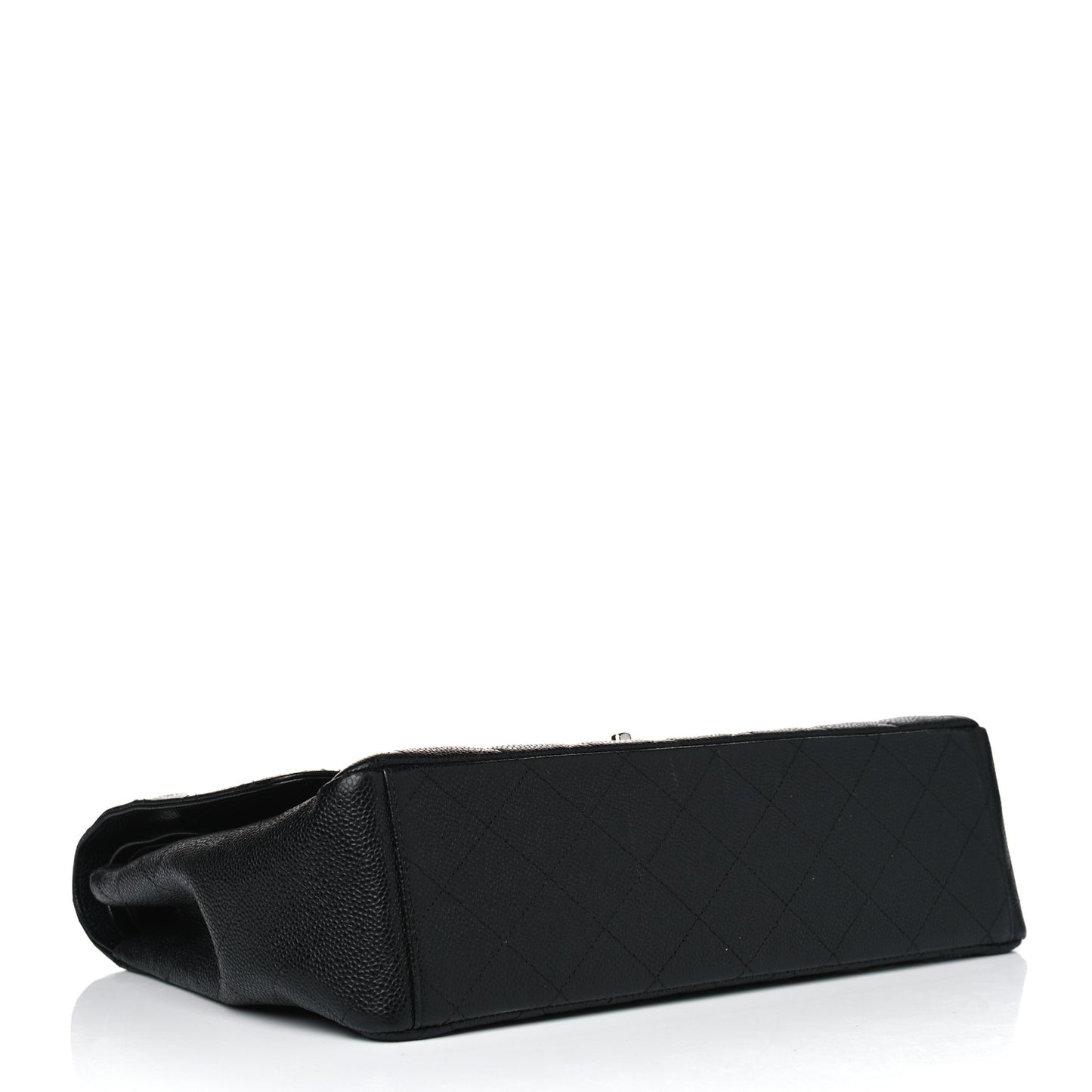 Caviar Quilted Maxi Double Flap Black
