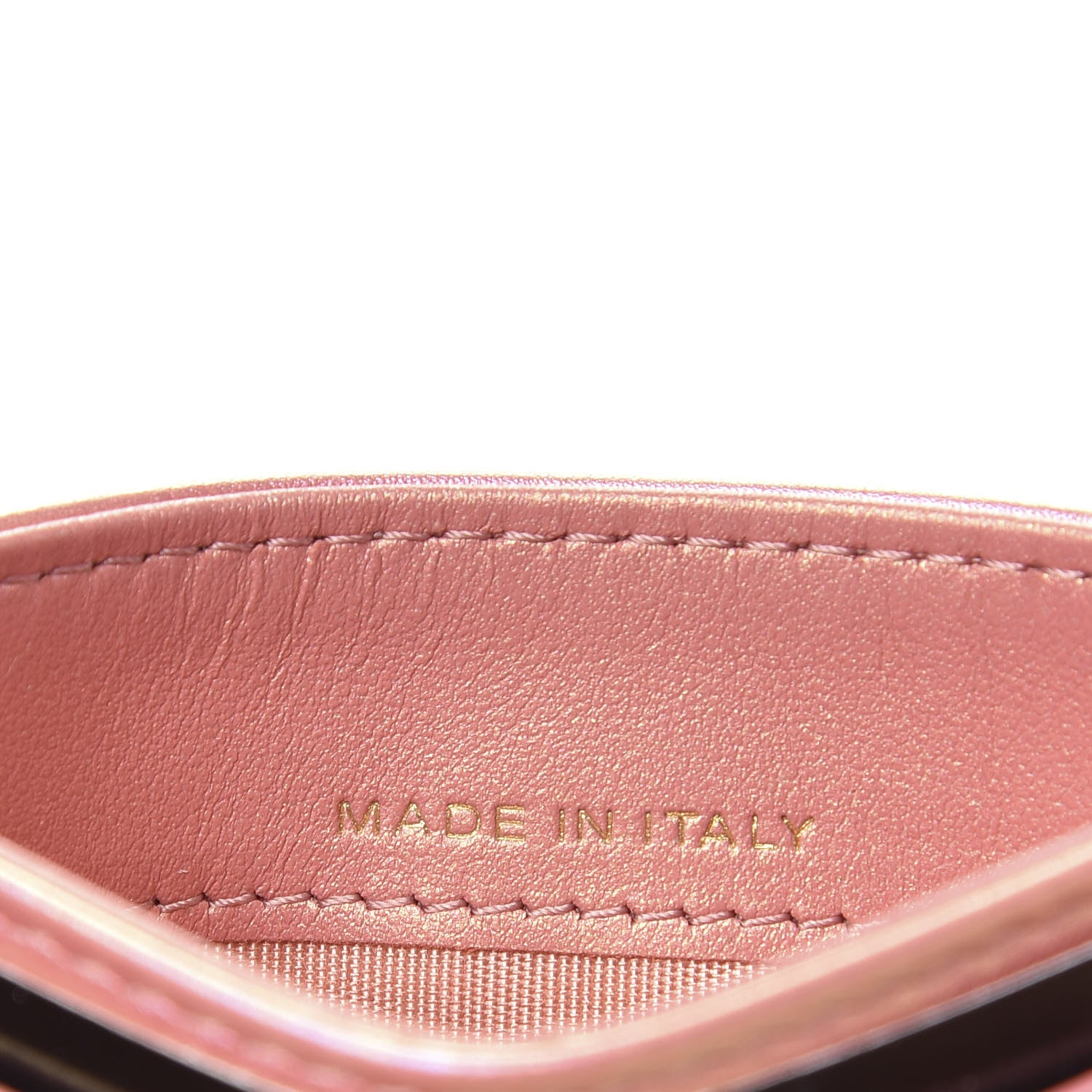 Chanel Iridescent Calfskin Quilted Chanel 19 Card Holder Pink 7 of 9
