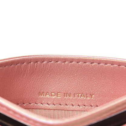 Chanel Iridescent Calfskin Quilted Chanel 19 Card Holder Pink 7 of 9