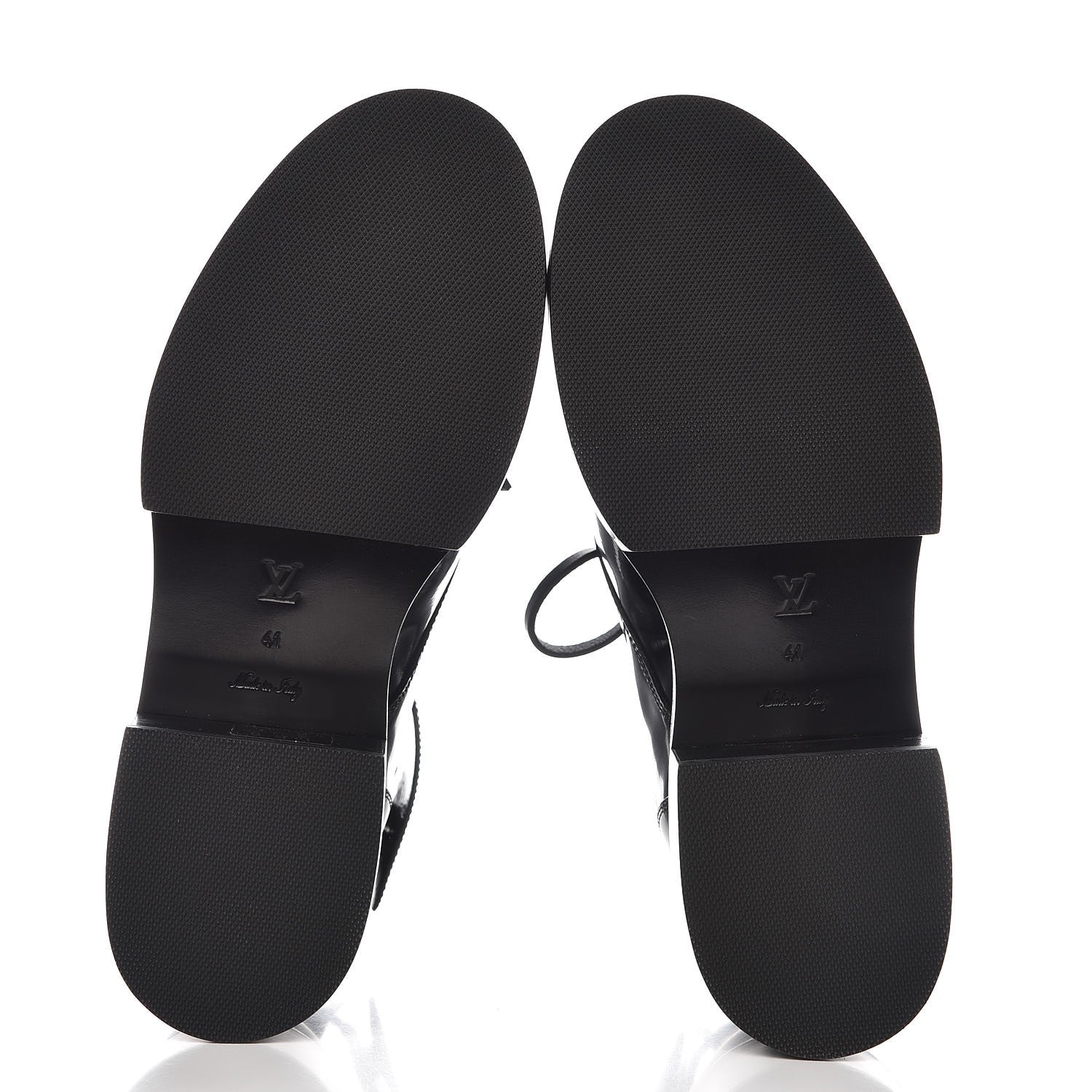 Louis Vuitton Patent Monogram Corcovado Flat Derby 41 Black 5 of 8