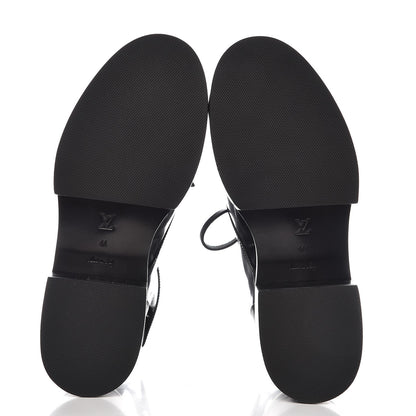 Louis Vuitton Patent Monogram Corcovado Flat Derby 41 Black 5 of 8