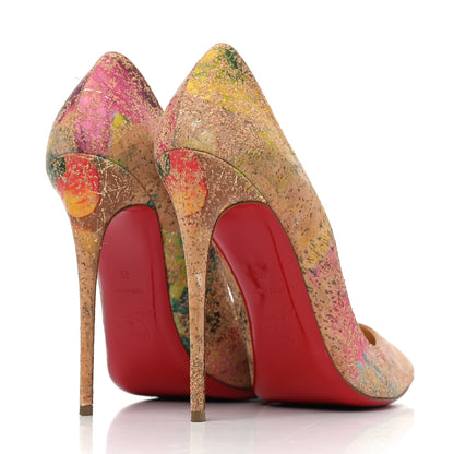 Christian Louboutin Cork Bloom Print So Kate 120 Pumps 41 Multicolor 3 of 4