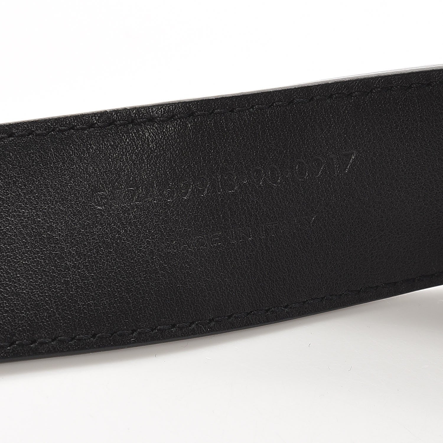 Saint Laurent Lambskin Interlocking Monogram Belt 90 36 Black 7 of 8