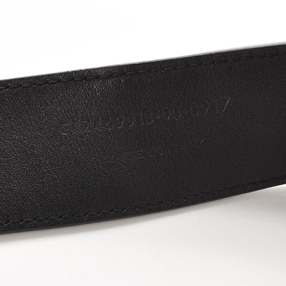 Saint Laurent Lambskin Interlocking Monogram Belt 90 36 Black 7 of 8