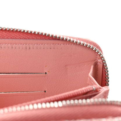 Chanel Lurex Canvas Deauville Medium Zip Around Wallet Pink 10 of 12