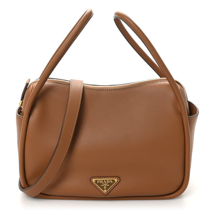 Prada Soft Calfskin Darling Shoulder Bag Caramel 1 of 9