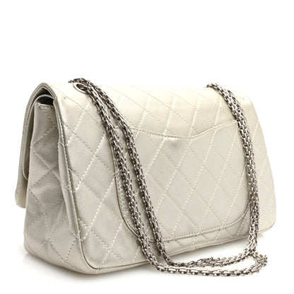 Chanel Metallic Lambskin Quilted 2.55 Reissue 227 Flap Silver 3 of 11