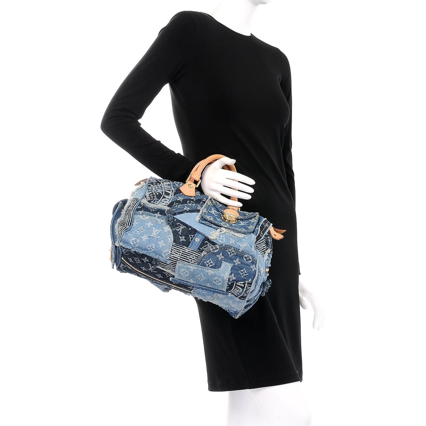 Denim Patchwork Speedy 30 Blue